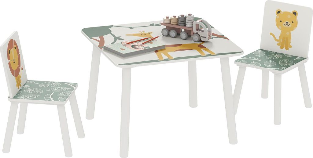AIYAPLAY Table enfant avec chaise, ensemble table et 2 Image du produit 