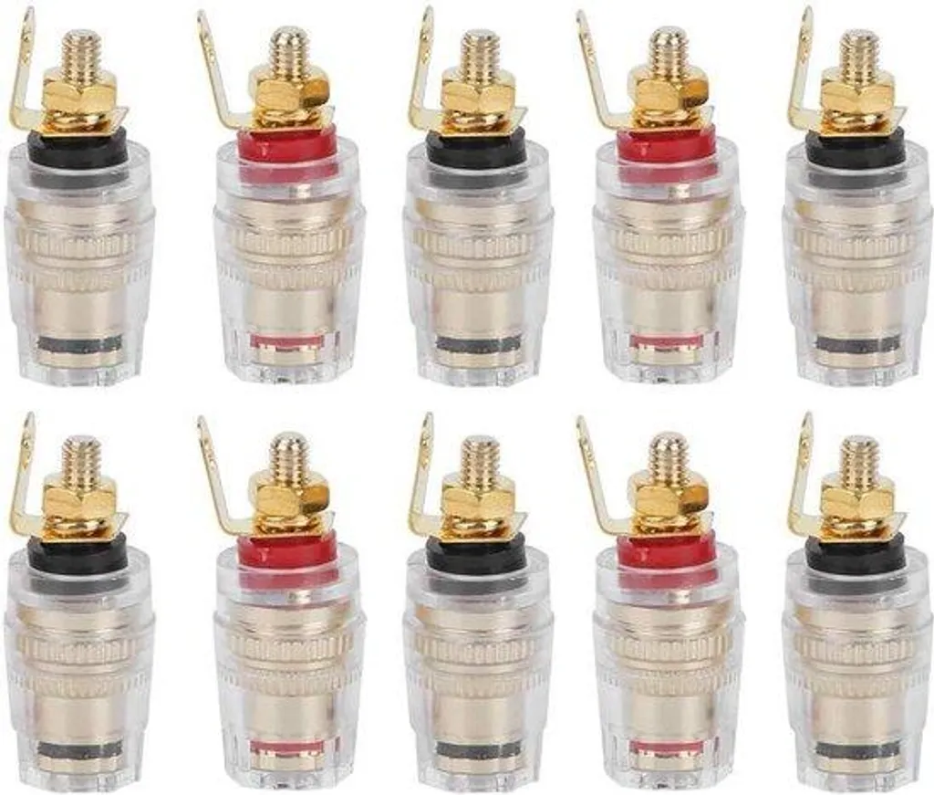 Bornier Audio Femelle 4mm pour Amplificateur et Enceintes de Salon