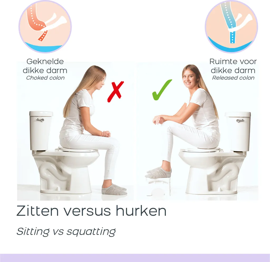 Squat-n-Go Tabouret de Toilette Vert - Adieu Constipation et Tensions - 3