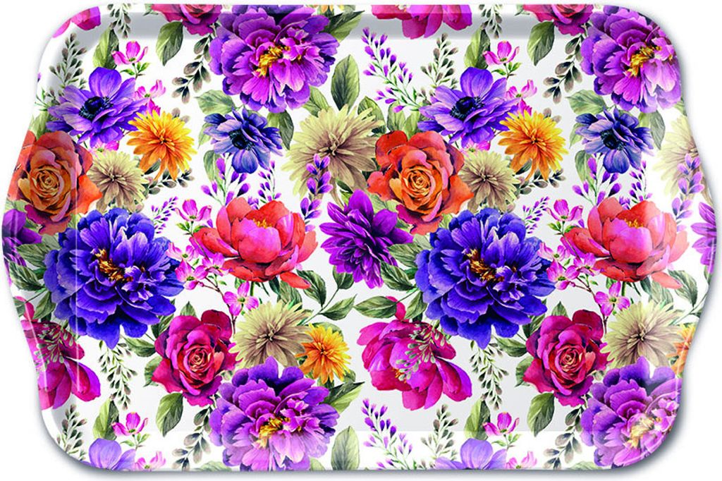 Tray Melamine – Tablett – 13 x 21 cm – Anne white – Anne weiss