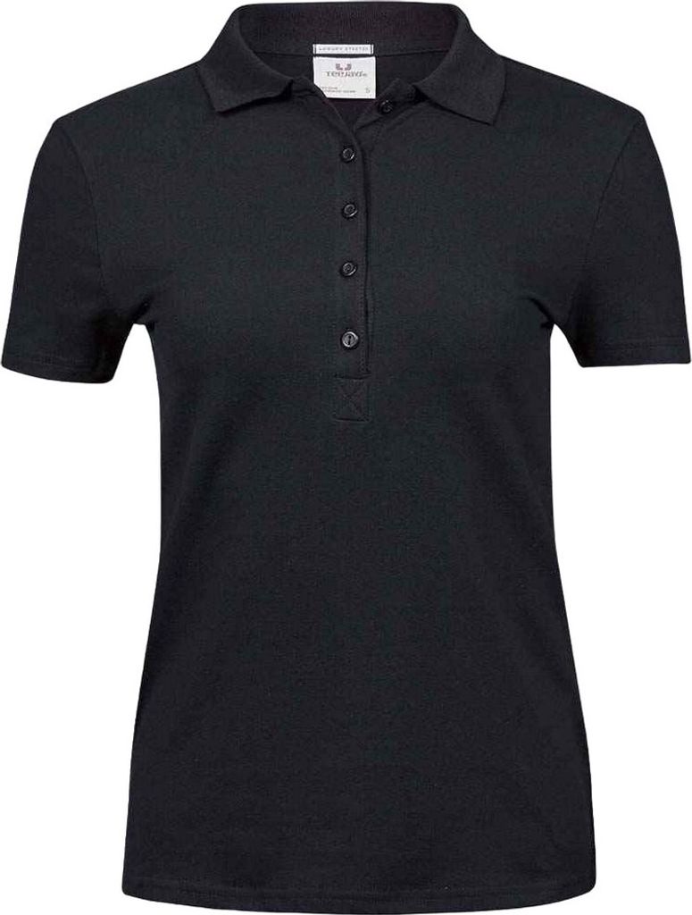 Tee Jays - "Luxury" Poloshirt Stretch für Damen PC4093 (M) (Schwarz)