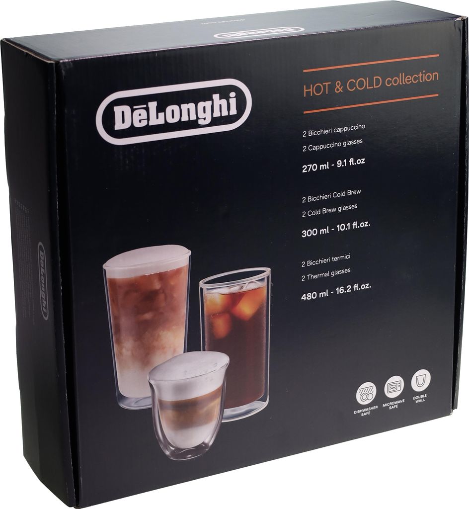 Delonghi AS00004620 DLSC326 Hot&Cold Kollektion doppelwandige Thermogläser