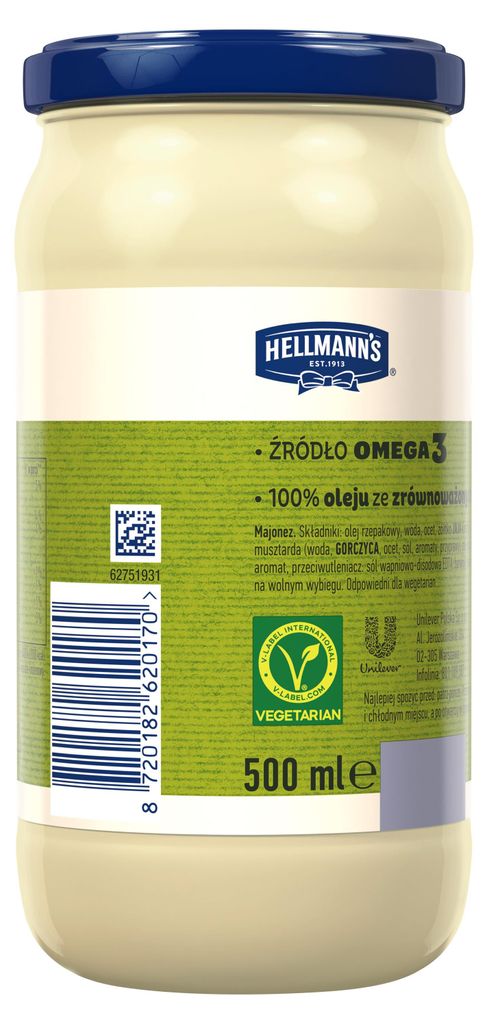 Hellmann's Babuni maionese cremosa 500 ml Immagine del prodotto 