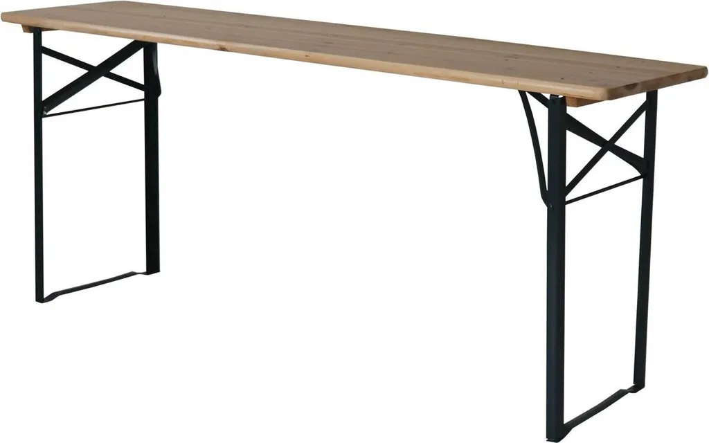 Table de jardin avec bancs pour repas d'été Lisbonne - Ensemble pliable