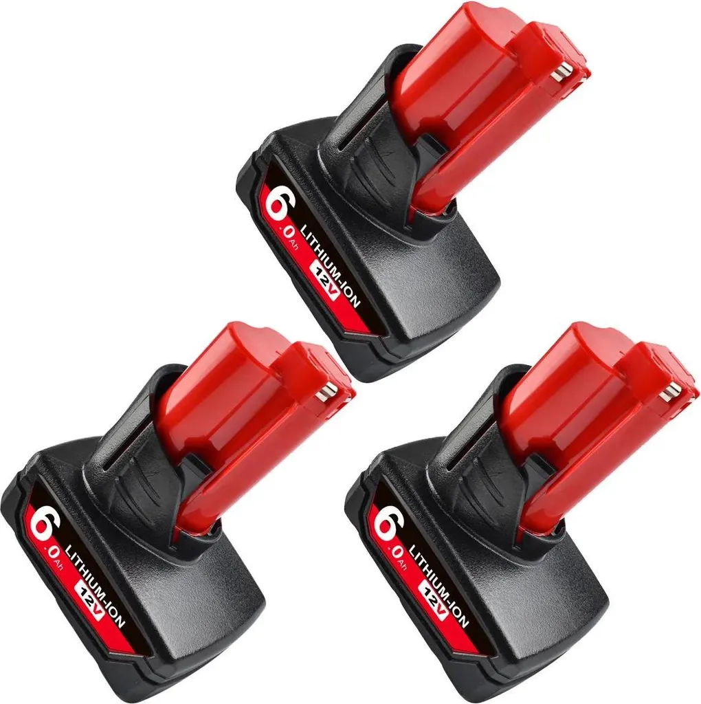 Pack de 3 Batteries Rechargeables 6.0Ah pour Outils Électroportatifs