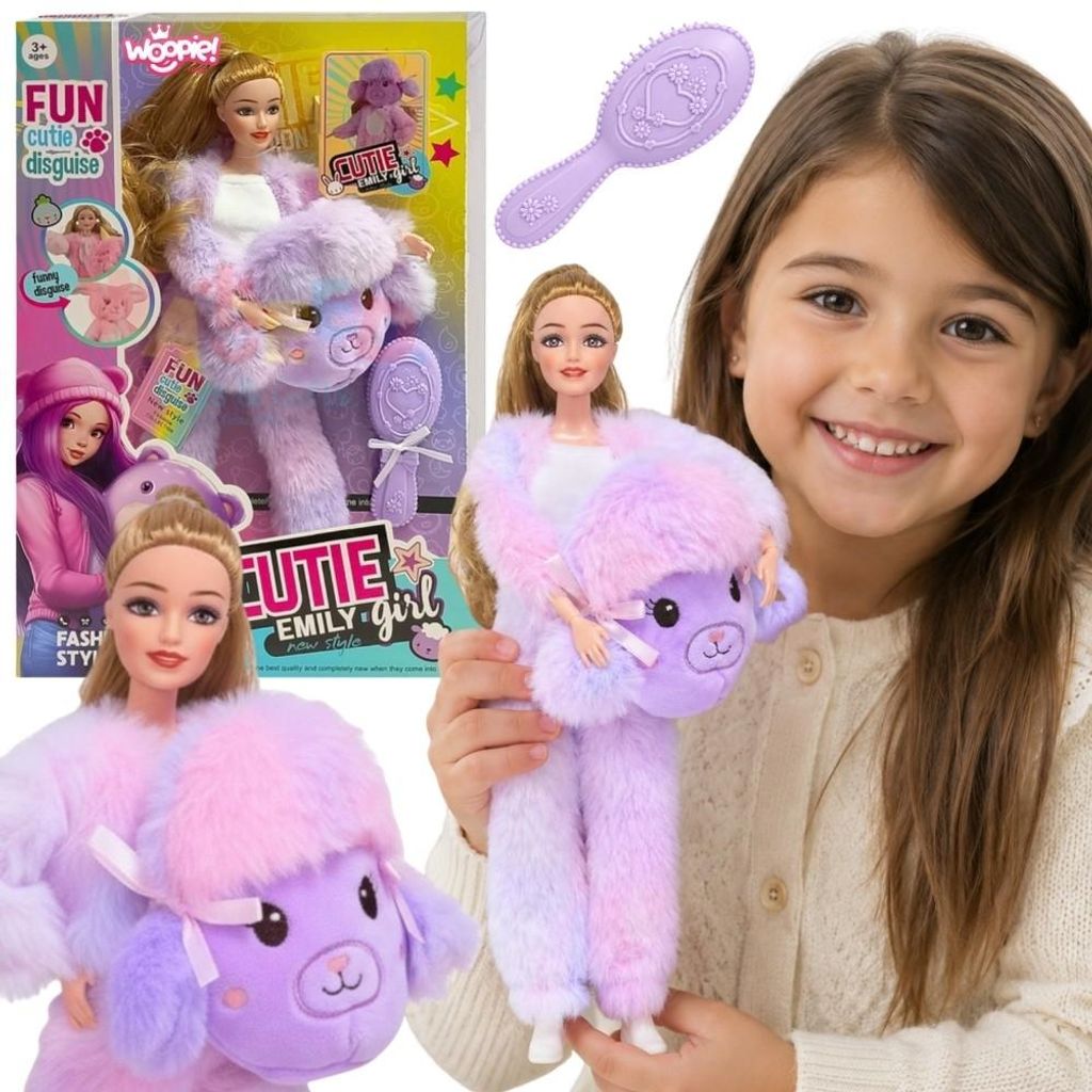 Woopie Royal Emi Puppe im lila Schafkostüm