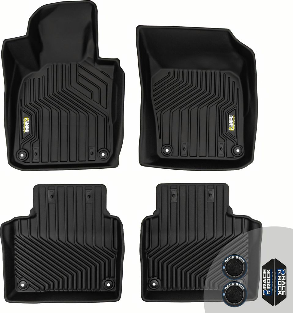 FROGUM Race Rock Autofussmatten 2in1 TPE + Velours für Volvo S90 ab 2016, für Volvo V90 ab 2016