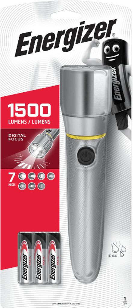 Taschenlampe Energizer Metal Vision Ultra HD 1500lm 6AA