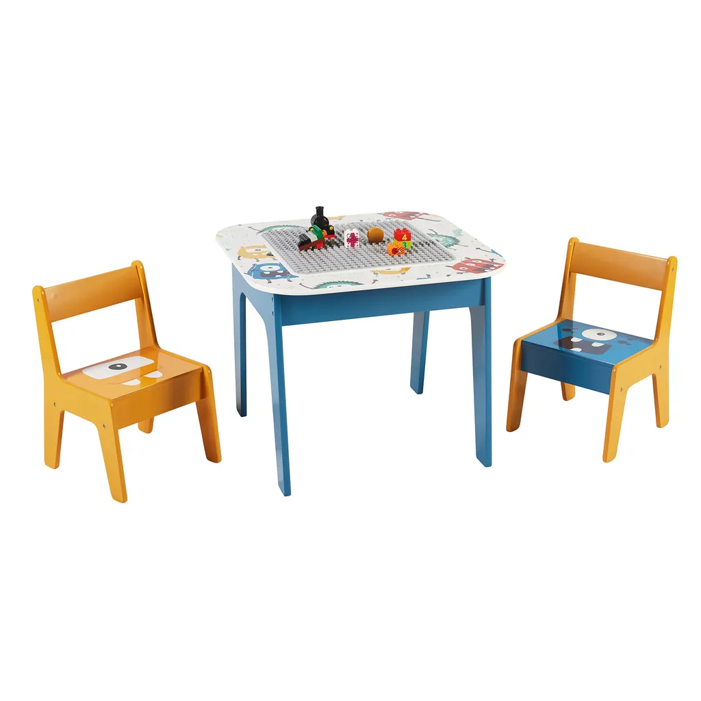 Table de Jeu Monster Ginger Home avec Plateau Réversible pour Enfants - 12