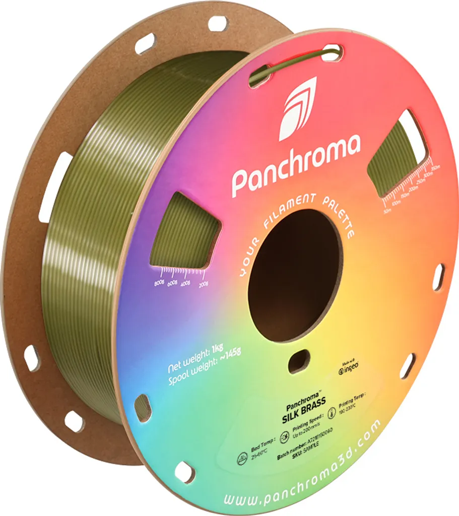 Panchroma™ PLA Silk, colore:Silk Brass, dimensione del filamento:1,75 mm, peso:1 kg - 2