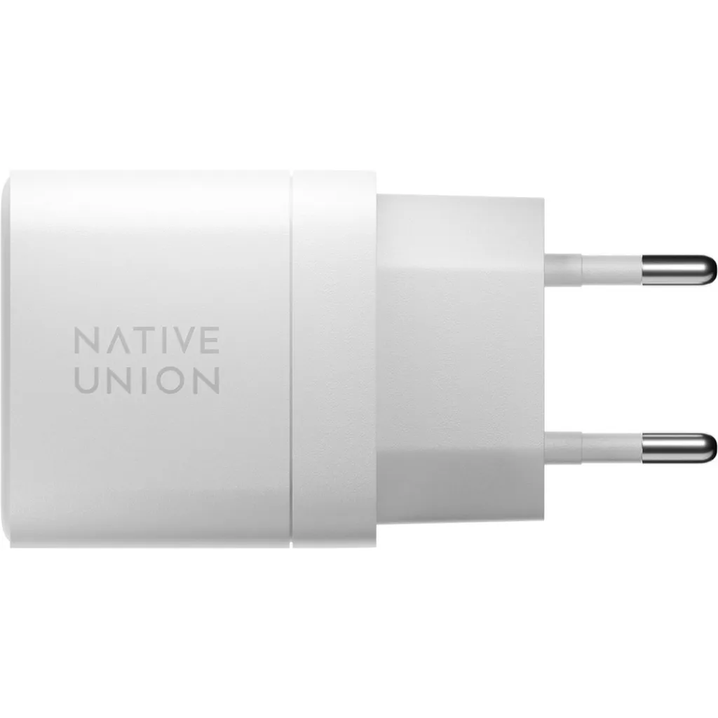 Chargeur USB-C 35W Native Union pour iPhone et MacBook Air blanc GaN