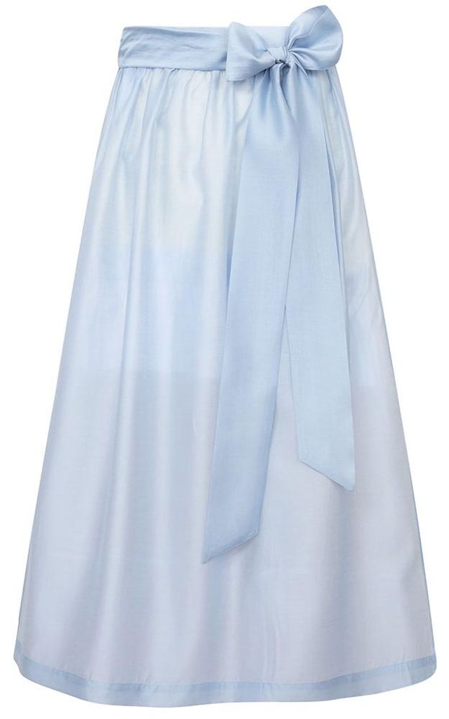 Dirndlschürze Petershausen 75cm Länge himmelblau XXL Produktbild 