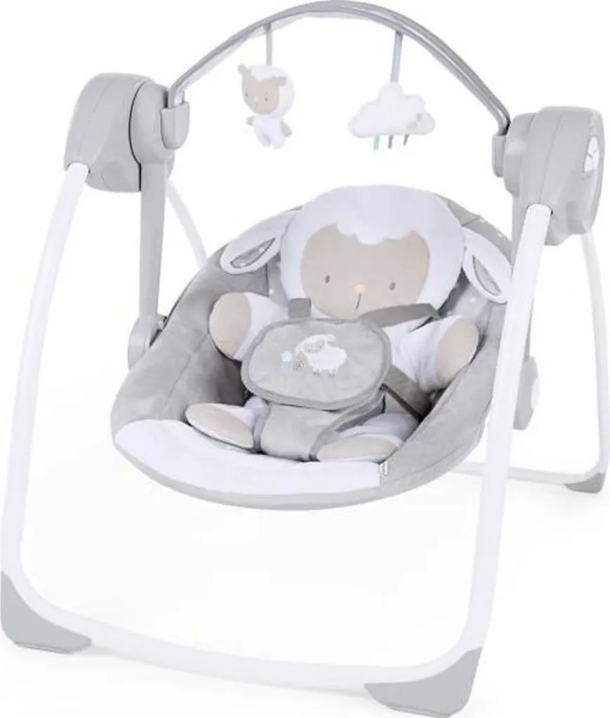 Balancelle Bébé Pliable Ingenuity Cuddle Lamb avec Technologie TrueSpeed