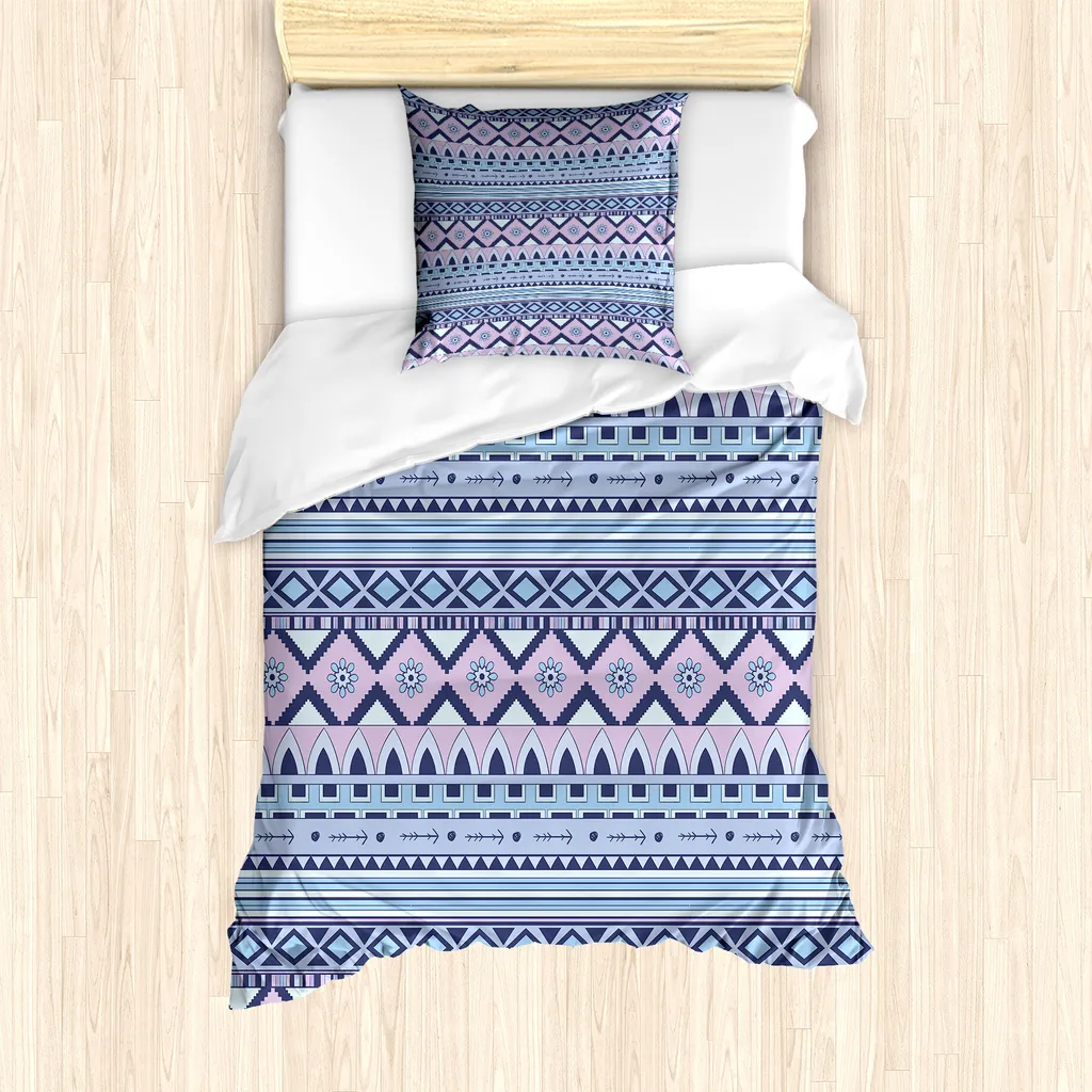 Set Copripiumino Azteco ABAKUHAUS 135x200cm - Antiacaro per Single