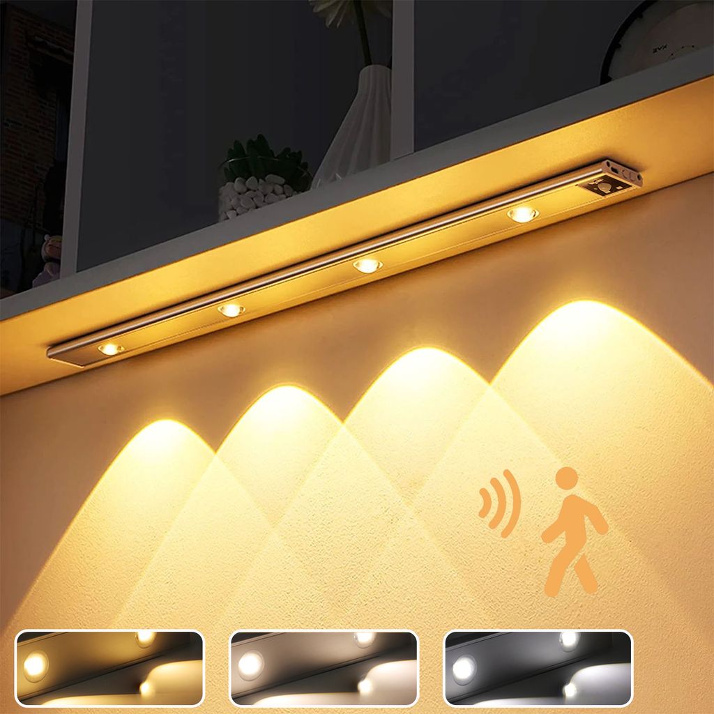 60cm LED Unterbauleuchte Akku Dimmbar Sensor, Küchenlampe Produktbild 