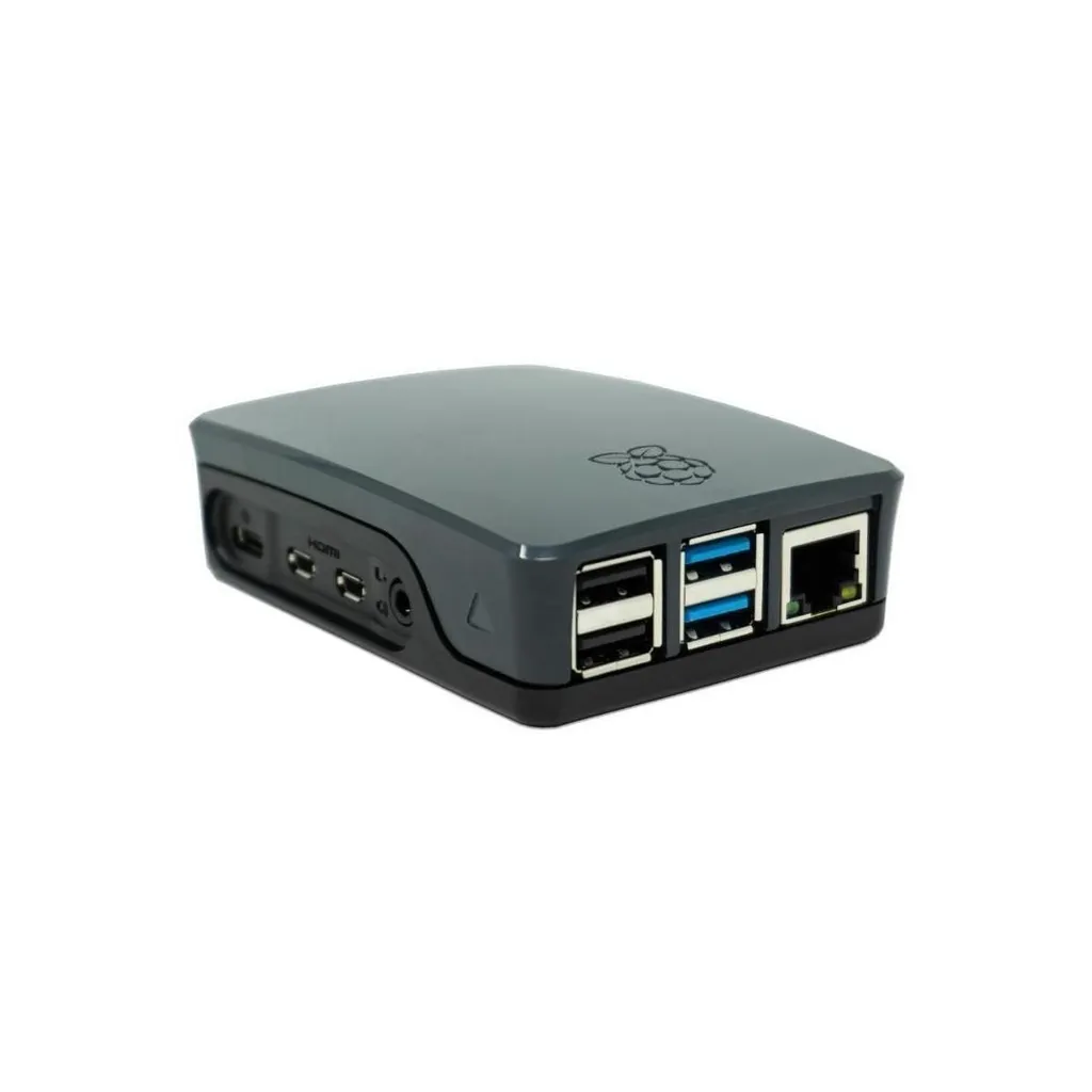 Official Raspberry Pi 4 Enclosure - Black/Grey - Design Originale - 2