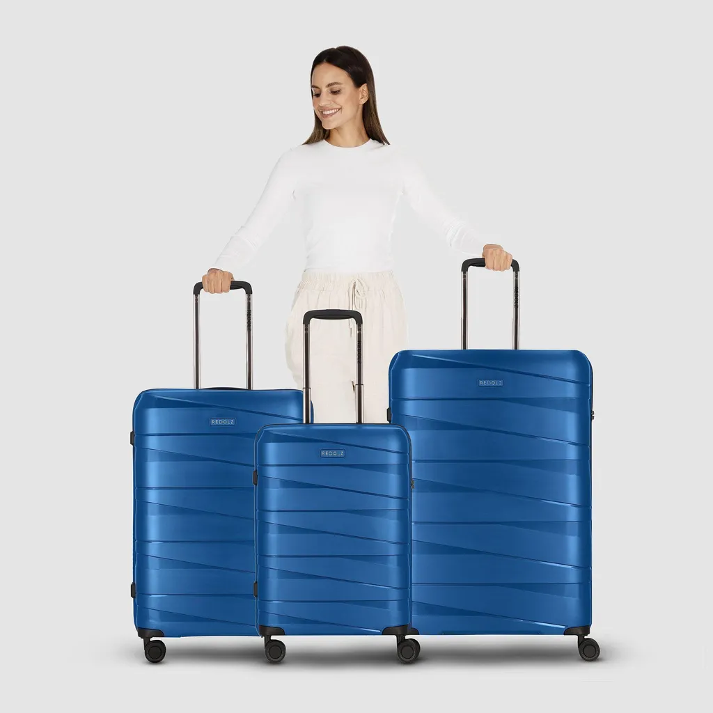 Set de Valises Incassables 3 Pièces pour Protéger vos Bagages Bleu - 7