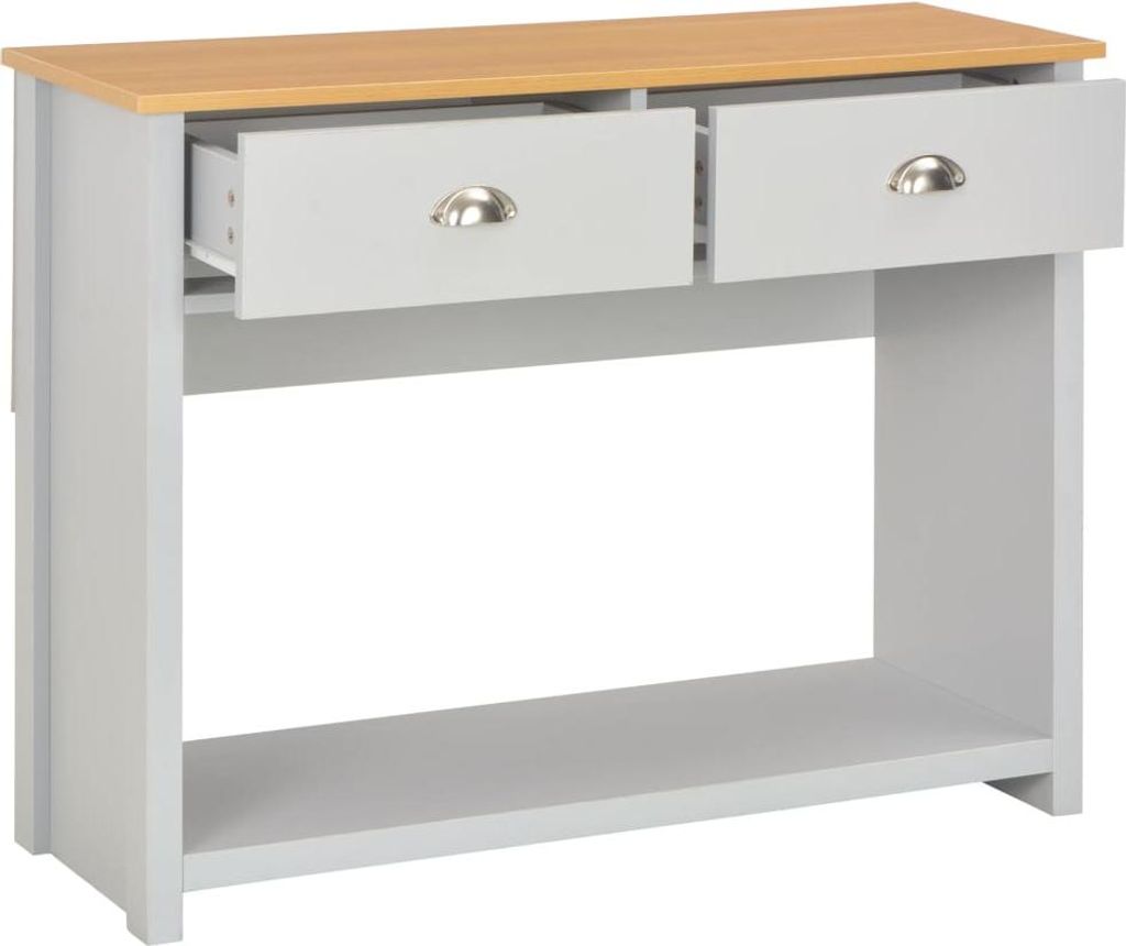 vidaXL Konsolentisch Grau 97x35x76 cm