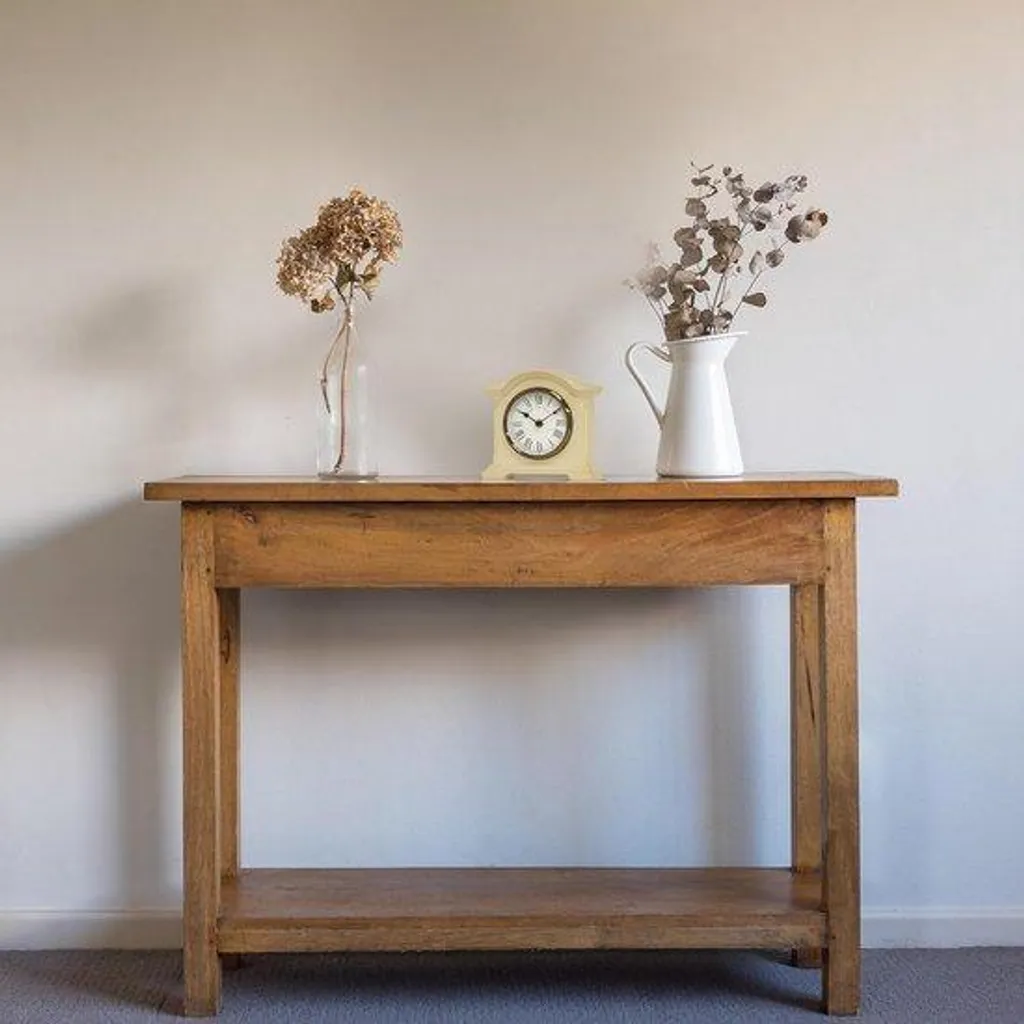 Suspension en bois crème rétro Ø40cm - Luminaire vintage Élégante
