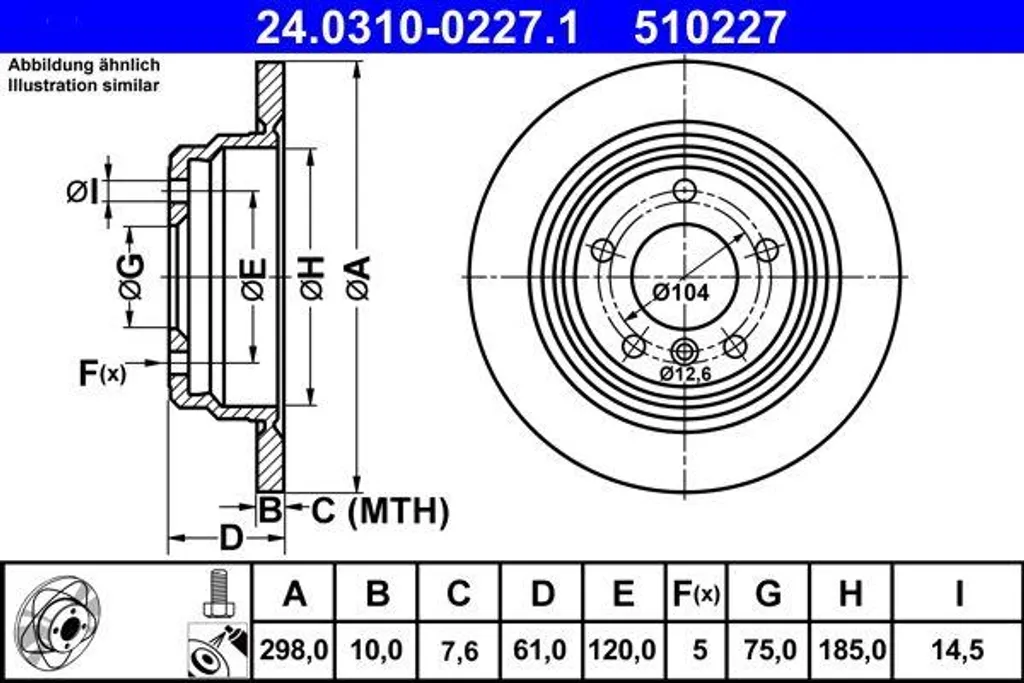 Disque de frein BMW 5 E39 - Pièce de rechange idéale pour contrôle technique