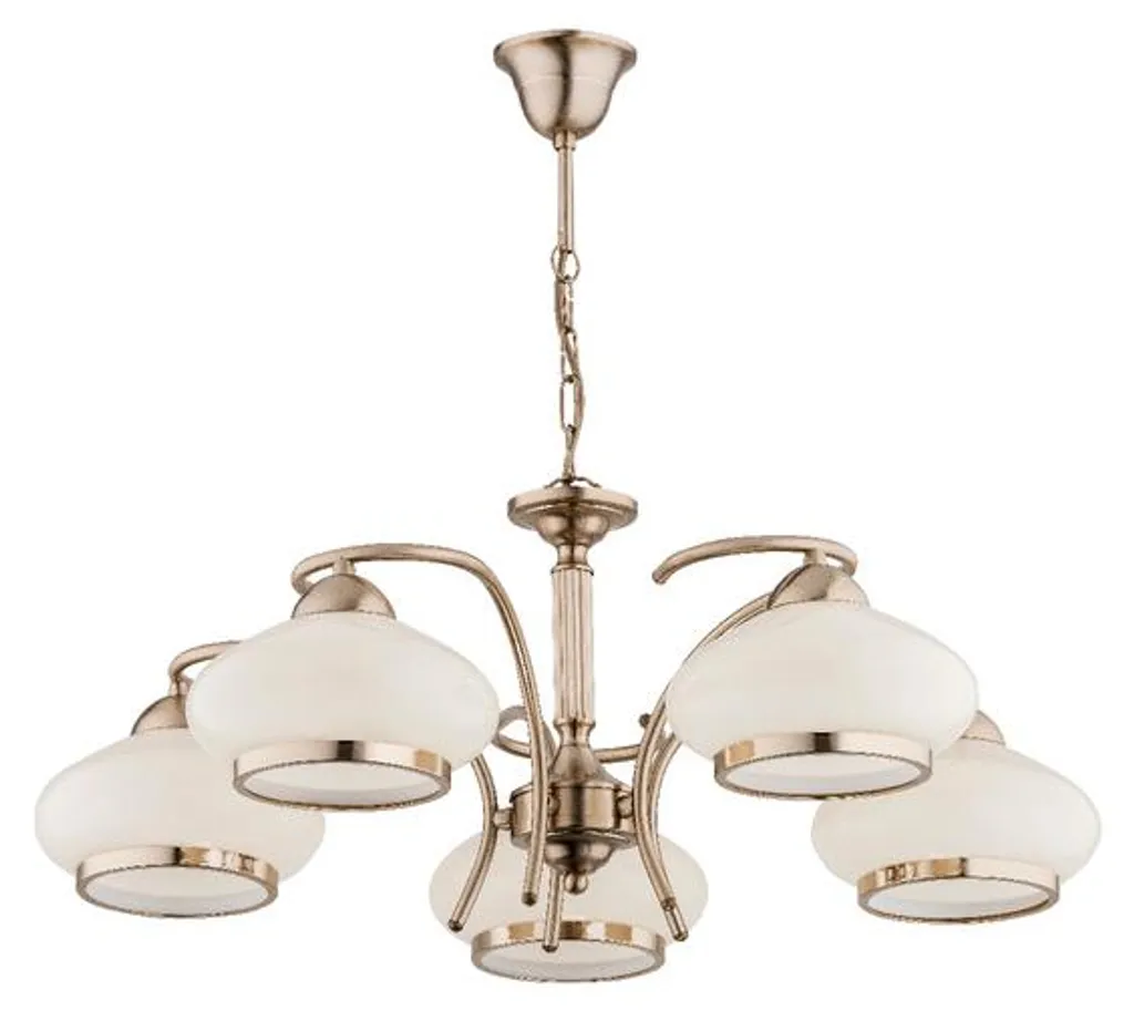 Lustre doré LANIA Alfa 5xE27x15W en métal design chic 59x59x59 cm