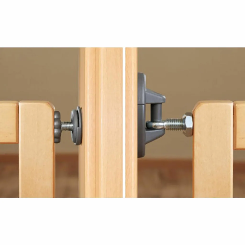 Barrière de sécurité à visser ou serrer Reer Basic, bois naturel - 5