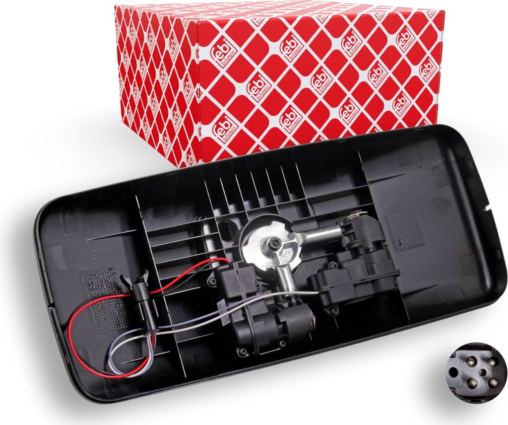 FEBI BILSTEIN Gehäuse Außenspiegel 49937 beidseitig passend für MERCEDES-BENZ Intouro (O 560) 68mm 380mm 170mm elektrisch 0,958kg