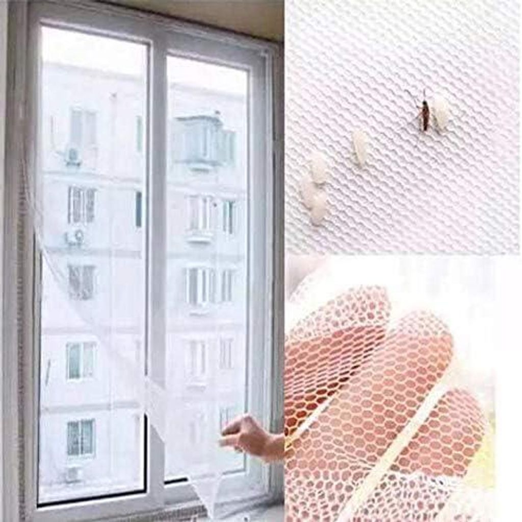 ADGO® Zanzariera per finestre con velcro 130x150 cm Immagine del prodotto 