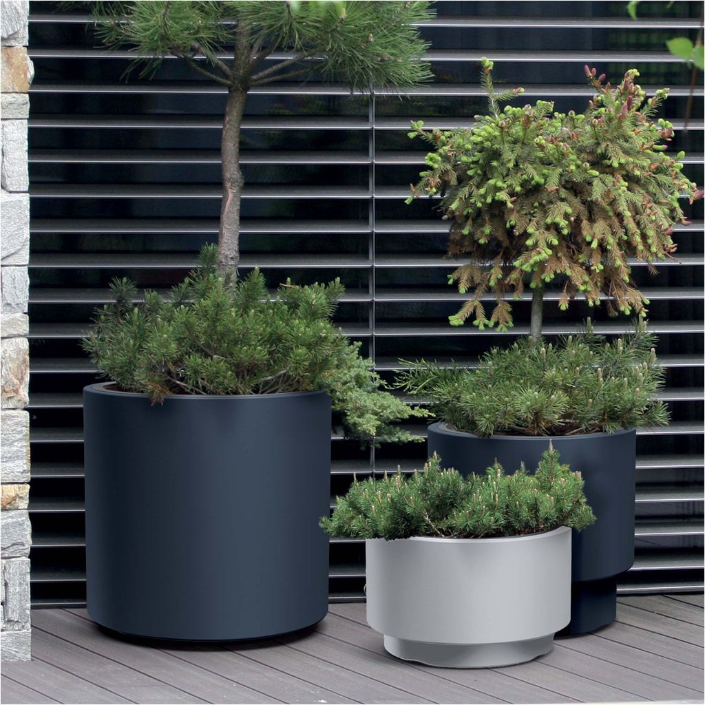 Fioriera Grande vaso da fiori in ceramica bianco oro 20