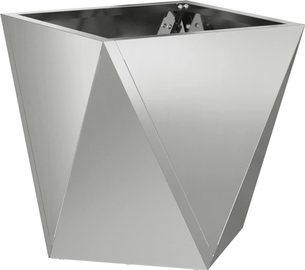 Pflanzkübel Silber 30 x 30 x 30 cm Verzinkter Stahl