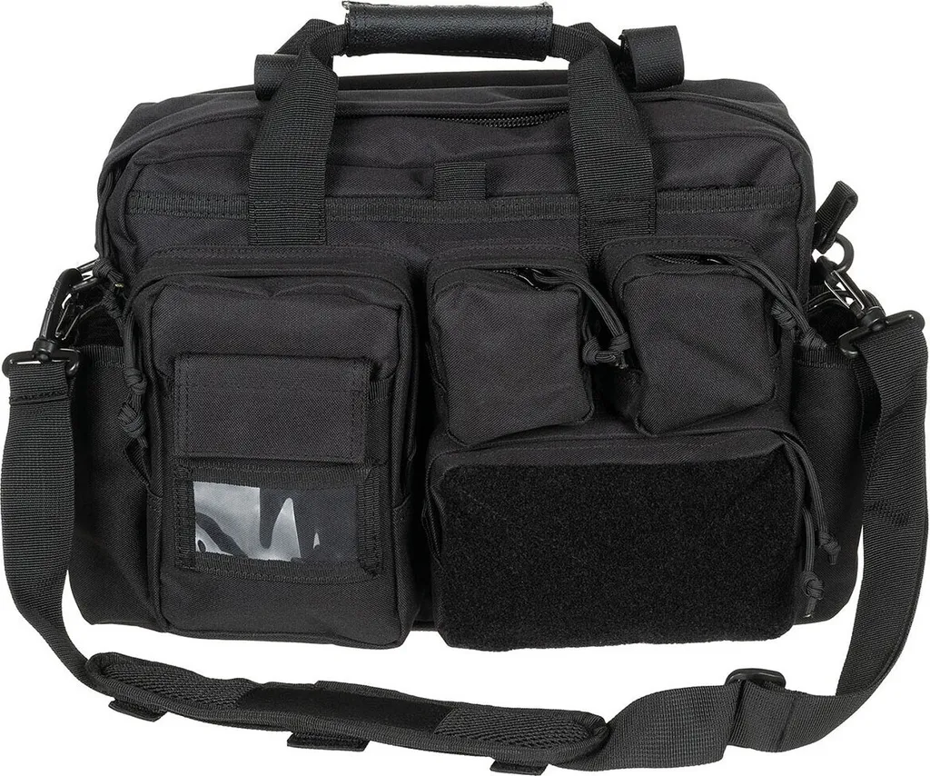 Sac d'intervention noir 25 L avec sangle rembourrée confort MFH