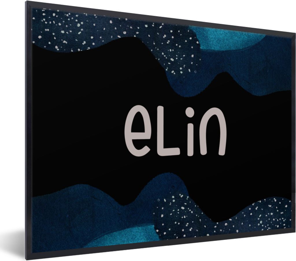 MuchoWow Gerahmtes Poster Elin - Pastell - Mädchen 80x60 cm - Poster mit Schwarzem Bilderrahmen Wandposter Rahmen Foto Bilder - Schwarzem - Mit ...