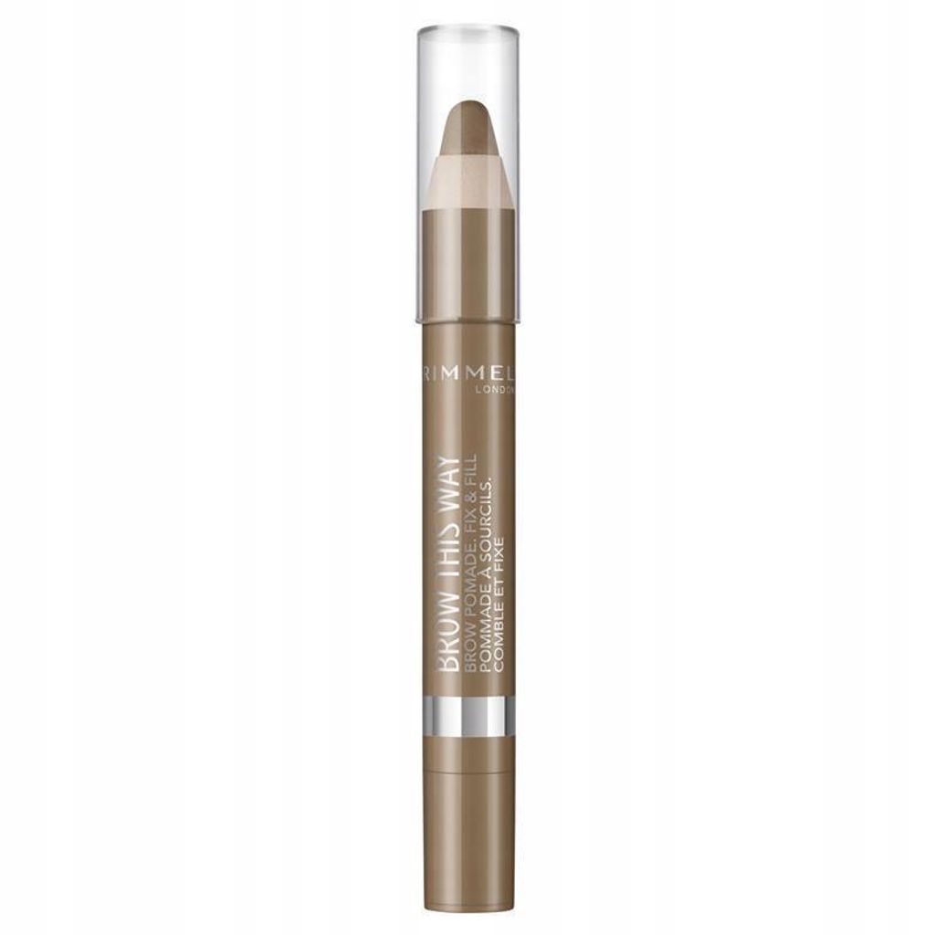 Rimmel Brow This Way Pomade, Braun, Medium, 9b795e, Frauen, CYCLOPENTASILOXANE, TRIMETHYLSILOXYSILICATE, DIMETHICONE, POLYETHYLENE, PARAFFIN, PHENY...