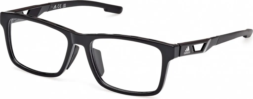 Lunettes Adidas SP5089-H BLACK Finition noire mate Monture légère 55/16