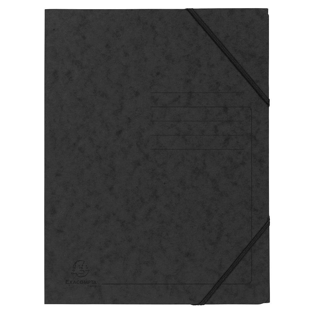 Exacompta Eckspanner schwarz A4 Colorspan 355g ohne Klappen