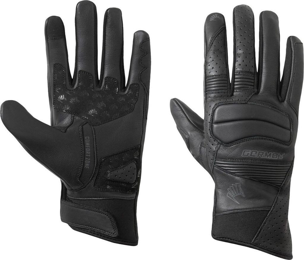 Germot Seca Motorrad Handschuhe, schwarz, 8