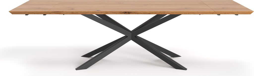 Ausziehbarer Lumina-Holztisch, 220x80 cm + Tischverlängerung 1x50 cm , Eiche, Skandinavisch