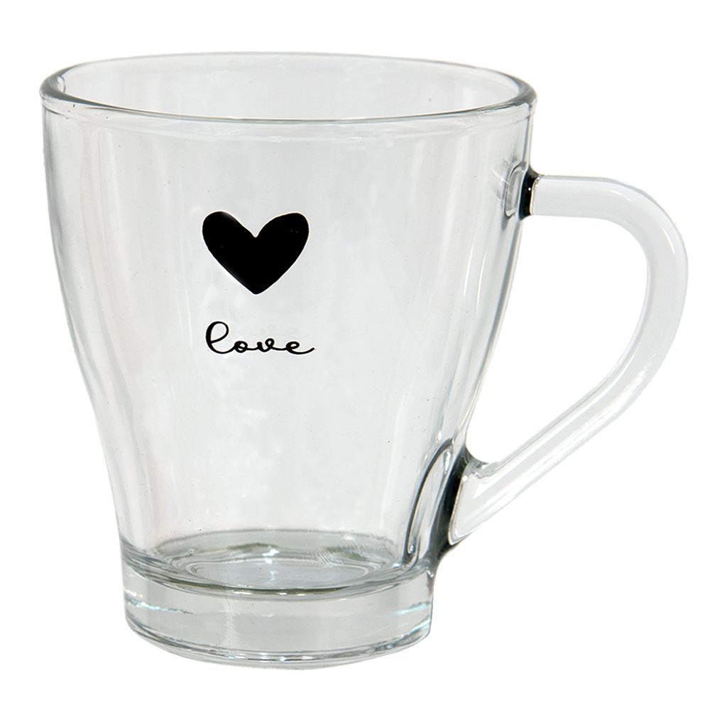 Clayre & Eef Teeglas 200 ml Glas Herz