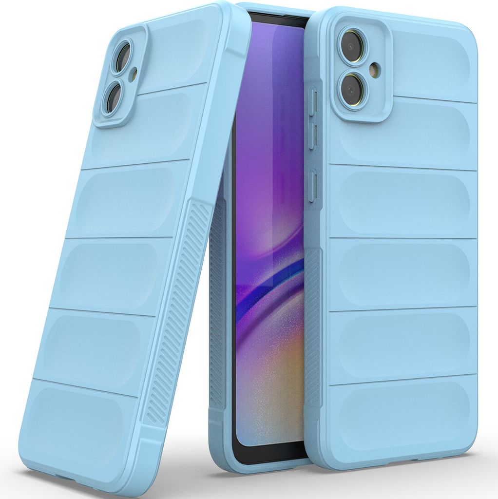 Handyhülle für Samsung Galaxy A05 Weich TPU Silikon Stossfest Anti-rutsch Hülle Blau