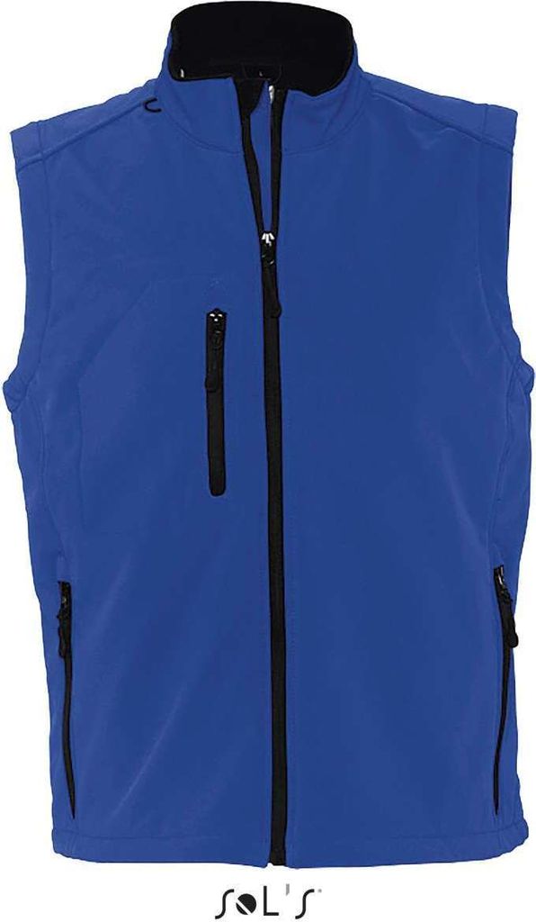 SOLs 46601 | Mens Sleeveless Softshell Rallye Weste / Bodywarmer - Farbe: Royal Blue - Größe: 3XL