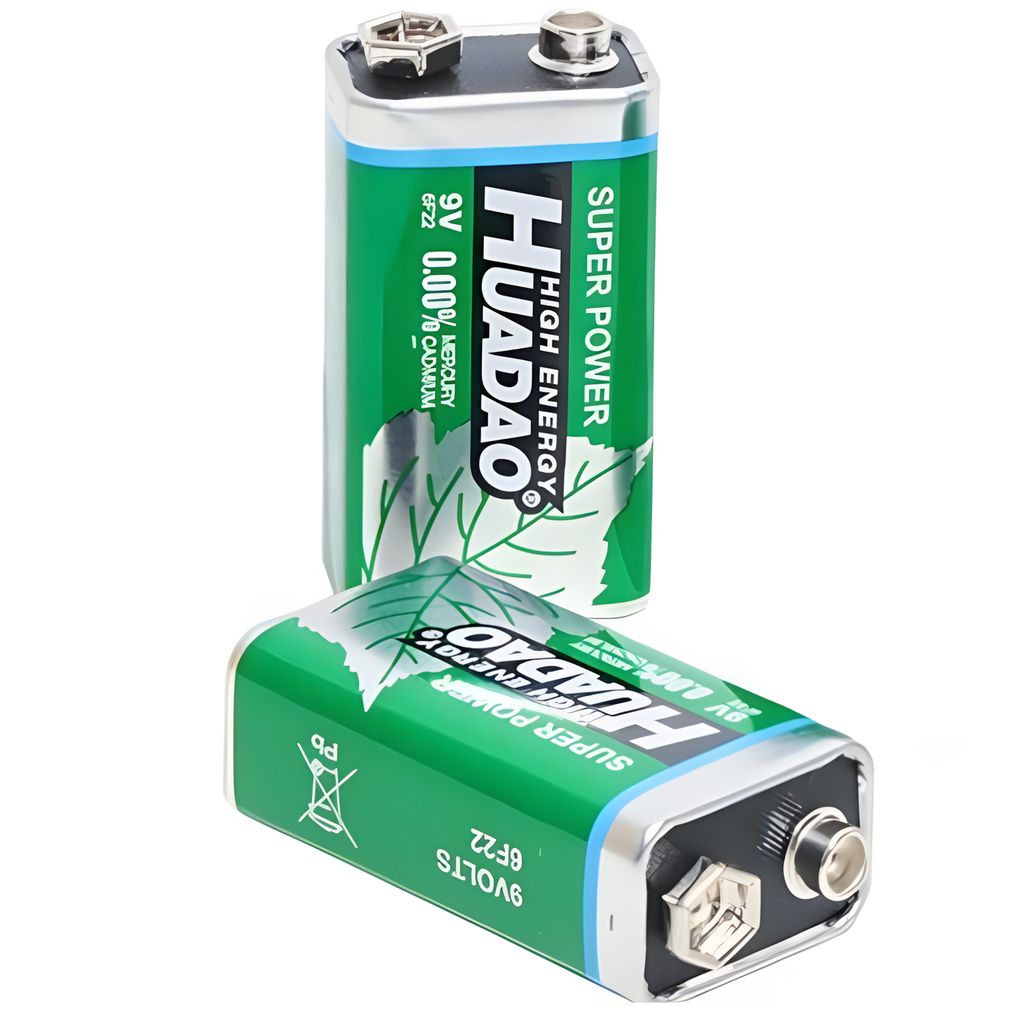 Heech - 10 Batterie A Blocco Da 9V, Zinco Manganese, Per Rilevatori Di Fumo E Giocattoli, 0% Mercurio - 3