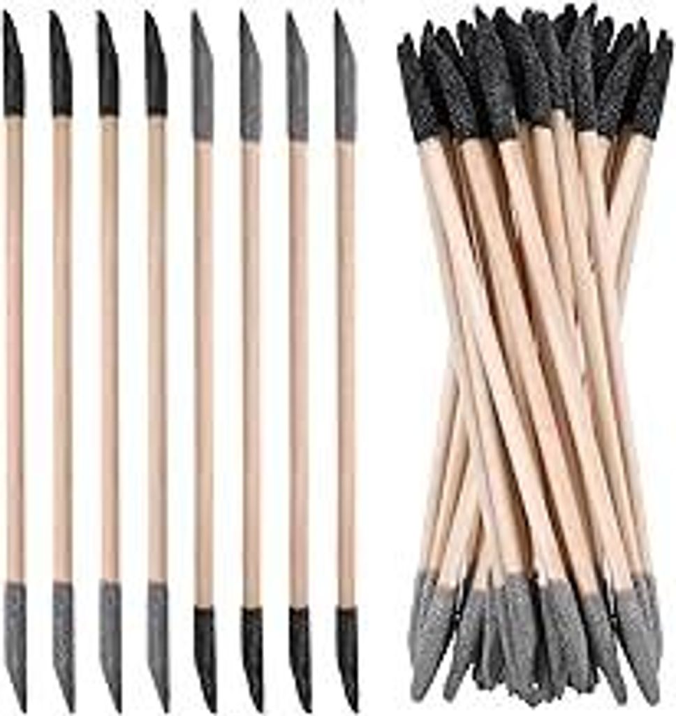 50 Stück Schleifstäbchen Fein Doppelseitig, 150/280 Körnung Schleifzweige, Streichholzschleifstäbchen Feines Schleifwerkzeug für Enge Stellen ...