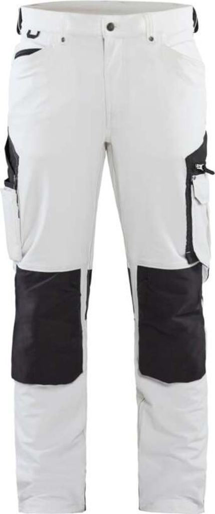 Blakläder Malerhose 4-Wege-Stretch Weiß/Dunkelgrau 1089 1645, Farbe:weiß/dunkelgrau, Größe:D116 (D29)