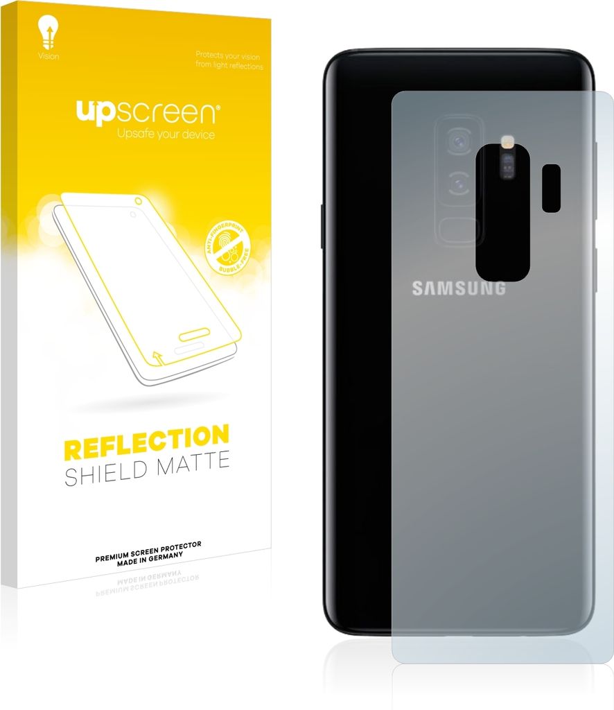 upscreen Schutzfolie für Samsung Galaxy S9 Plus (Rückseite) Folie Matt Entspiegelt Anti-Reflex