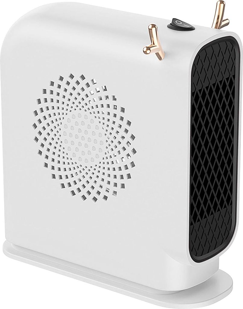 Elektrischer Heizstrahler Schnelles Heizen Vielseitig Tragbarer elektrischer Heizstrahler für Zuhause Büro Winterzubehör Weiß EU Stecker 220V