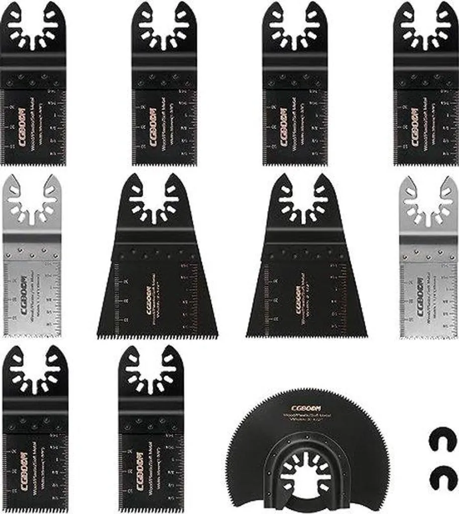 Assortiment de lames de scie oscillantes pour outil multifonction - 13 pcs