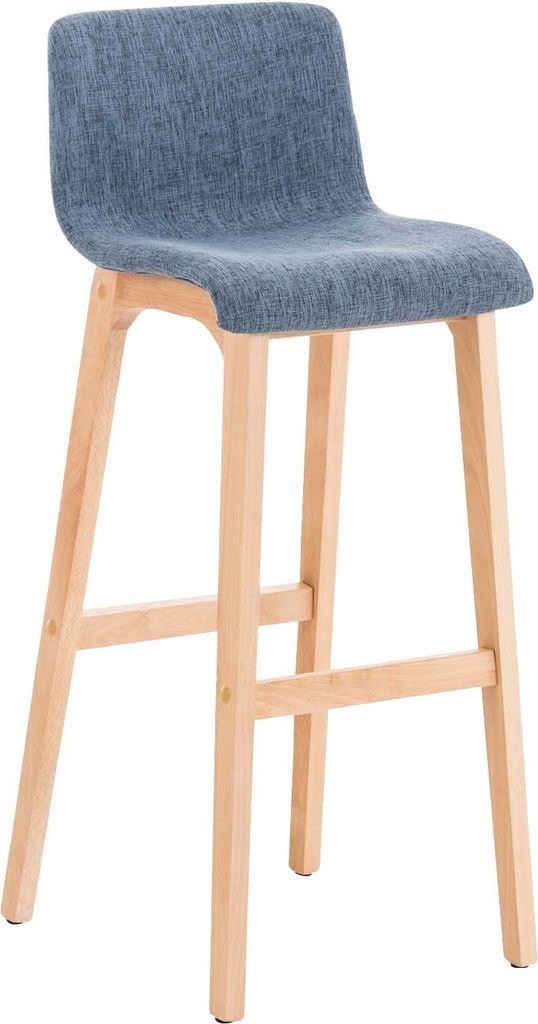 Barhocker HLO-CP20 Stoff Natura blau