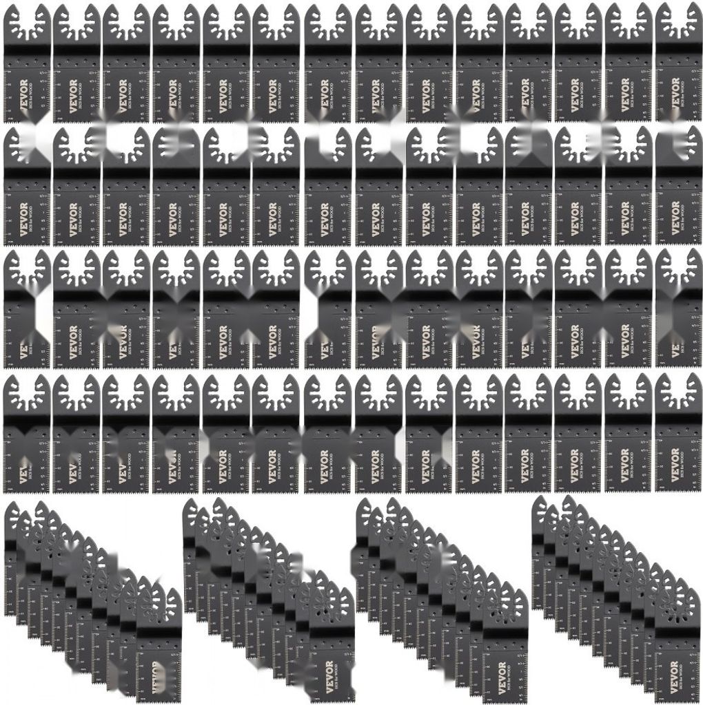 100x Oszillierende Feinsägeblätter - Multitool Segmentsägeblatt - Sägeblatt-Packung