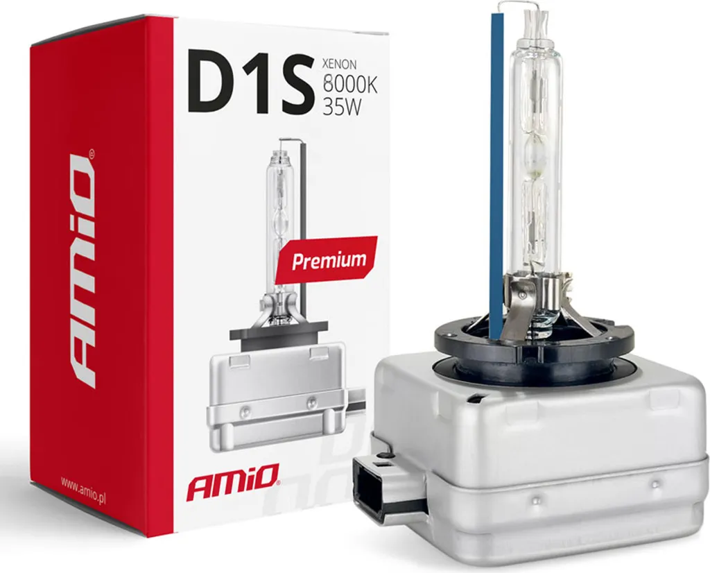 Lampadina Xenon D1S AMiO PREMIUM 8000K 35W 12V 85V Alta Luminosità