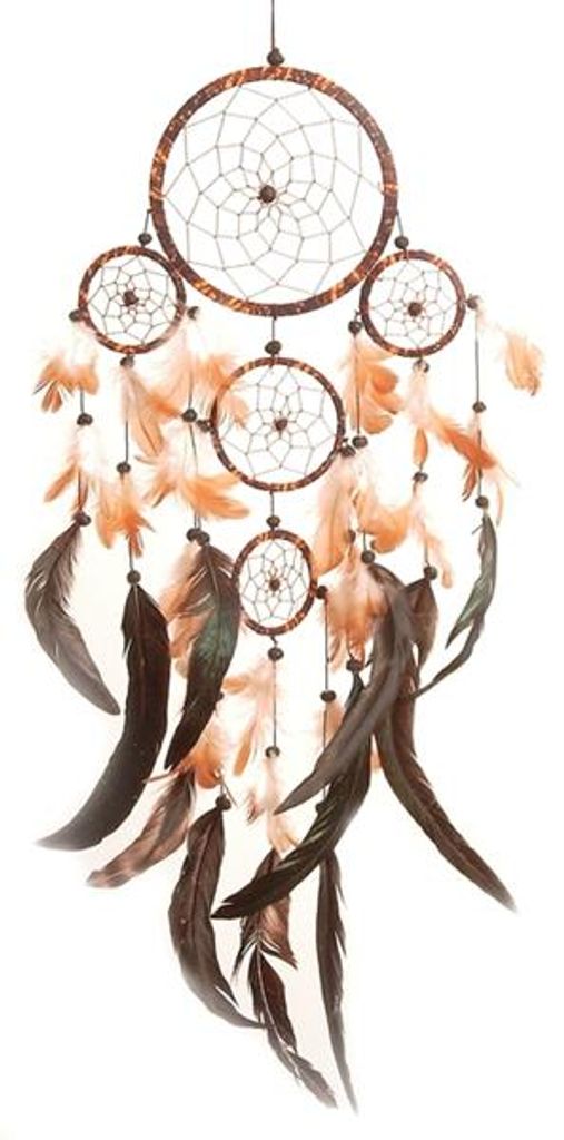 Dreamcatcher batik - Traumfänger Ø 14 cm & 4 x klein Produktbild 